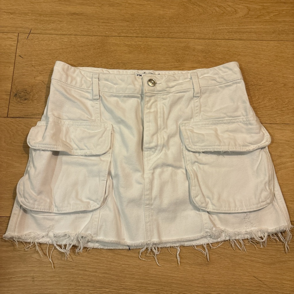 White Denim Zara Mini Skirt